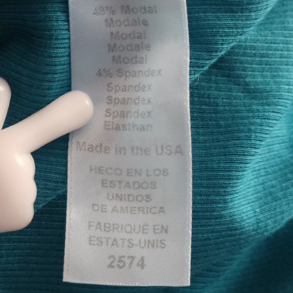 MICHAEL STARS Teal Ribbed Ruched V-Neck Sleeveless Maxi Dress Large USA $108 - Picture 7 of 7